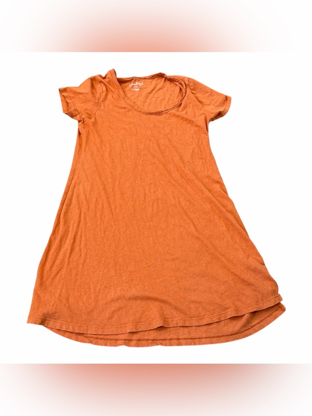 Universal Threads Women's Orange Short Sleeve T-Shirt Dress, Size Medium